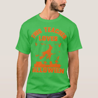 Thiseacher Loves Halloween boy T-Shirt