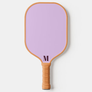 Thistle and Plum Modern Monogram Pickleball Paddle