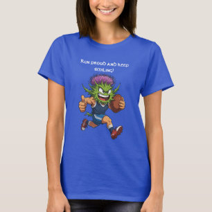 Thistle Charge Scottish Rugby Motif on the Run T-Shirt
