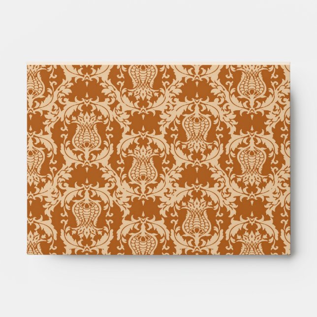 Thistle Damask Thanksgiving Envelopes (Front)