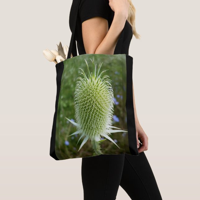 Thistle in the summer sun tote bag (Close Up)