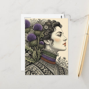 Thistle Lady Postcard