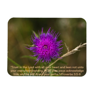 Thistle Magnet w/Scripture Verse