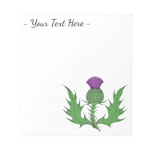 Thistle Notepad (Front)