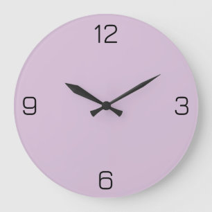 Thistle Purple D8BFD8 - Option to Add Name Large Clock