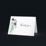 Thistle Purple Flowers Scottish Boho Bridal Shower Thank You Card<br><div class="desc">Botanical Milk Thistle Bridal Shower thank you cards – Elegant Wildflower Design Celebrate the bride-to-be with this elegant bridal shower thank you cards, featuring delicate watercolor milk thistle flowers in soft purples and greens. This rustic yet refined design brings a touch of wild nature and Celtic symbolism — perfect for...</div>