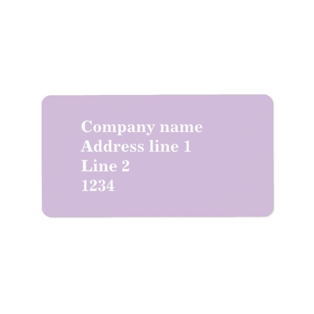 Thistle purple label (Front)