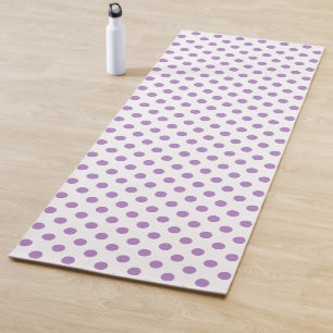 Thistle Purple Polka Dots Circles Yoga Mat