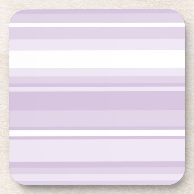Thistle purple stripes coaster (Front)