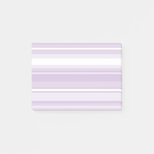 Thistle purple stripes post-it notes