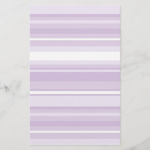 Thistle purple stripes stationery