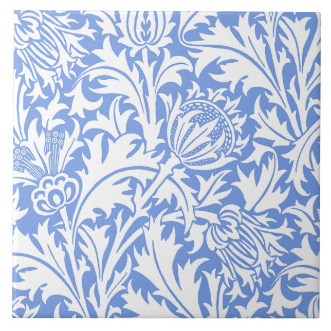 Thistle, William Morris Tile (Front)