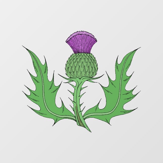 Thistle Window Cling (Sheet)
