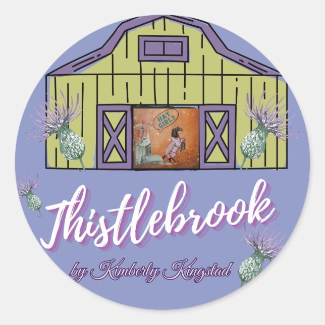 thistlebrook brand  classic round sticker (Front)