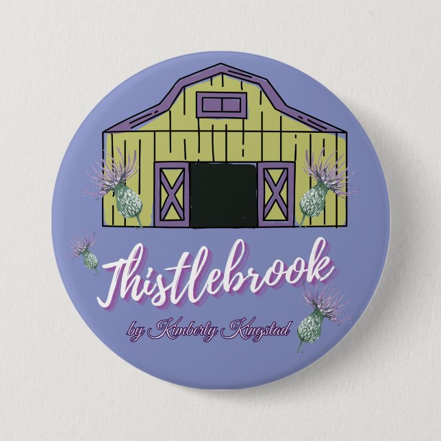 thistlebrook stables riboon  7.5 cm round badge (Front)