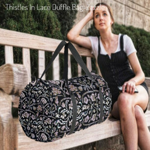 Thistles In Lace Duffle Bag