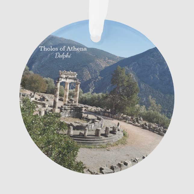 Tholos of Athena Delphi Greece Souvenir Ornament (Front)