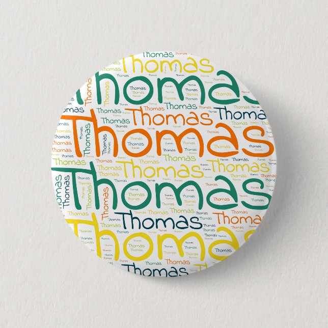 Thomas 6 Cm Round Badge (Front)