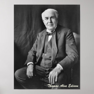 Thomas Alva Edison Poster