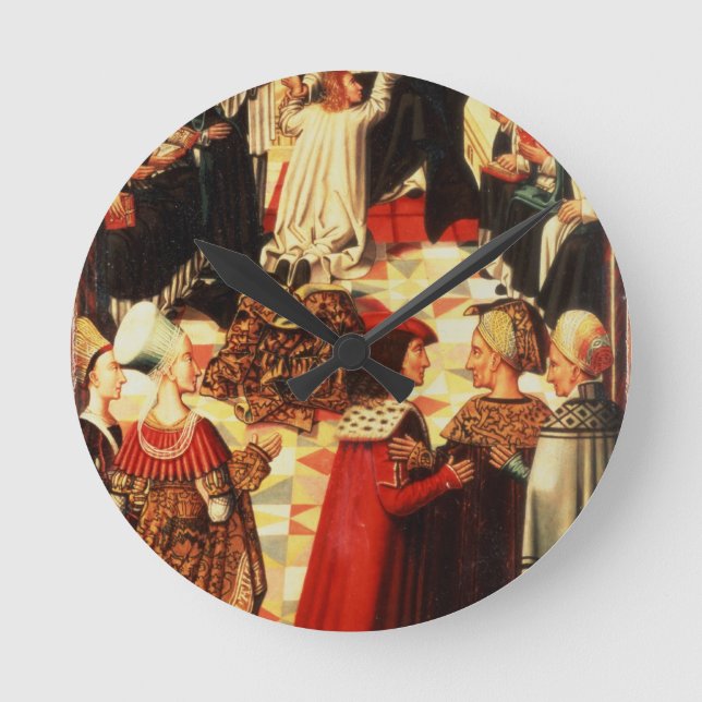 Thomas Aquinas being received into the Dominican O Round Clock (Front)