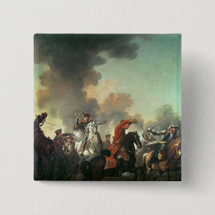 Thomas Brown at the Battle of Dettingen 15 Cm Square Badge