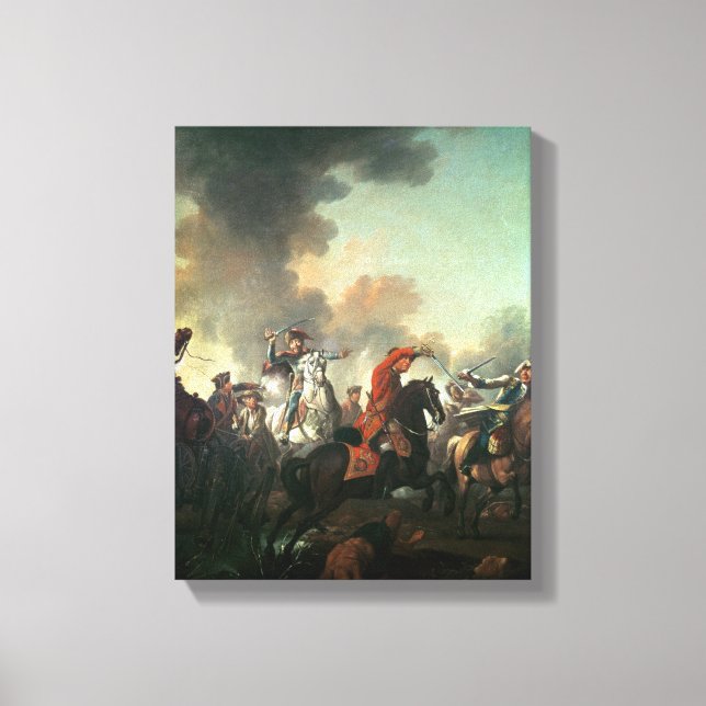 Thomas Brown at the Battle of Dettingen Canvas Print (Front)