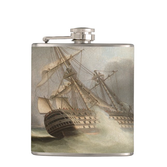 Thomas Buttersworth - H.M.S. 'Victory' Hip Flask (Front)