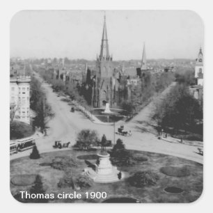 Thomas circle 1900 Sticker