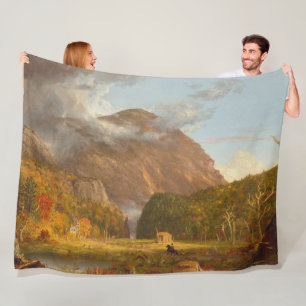 Thomas Cole A View of the Mountain Pass Fleece Blanket