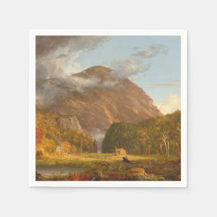 Thomas Cole A View of the Mountain Pass  Napkin