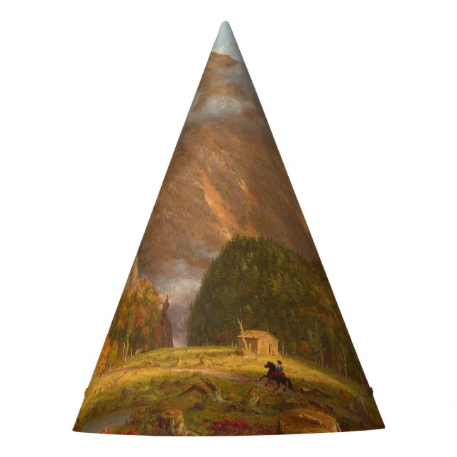 Thomas Cole A View of the Mountain Pass  Party Hat (Front)