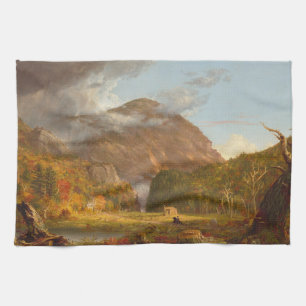 Thomas Cole A View of the Mountain Pass Tea Towel