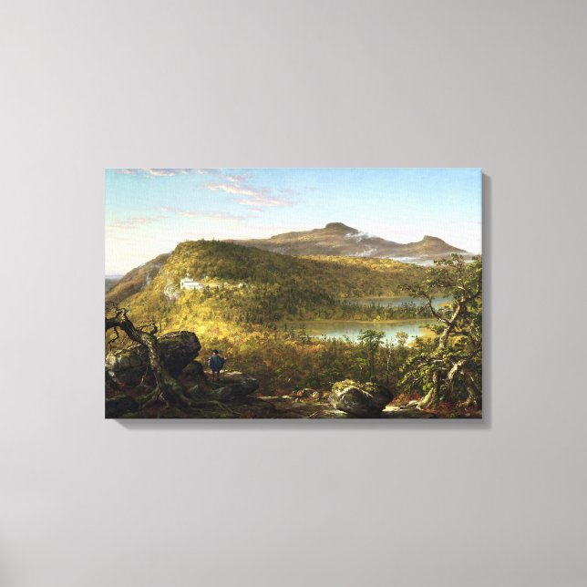 Thomas Cole A View of the Two Lakes and Mountain Canvas Print (Front)