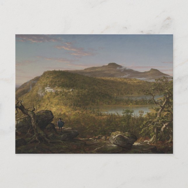 Thomas Cole - A View of the Two Lakes and Mountain Postcard (Front)