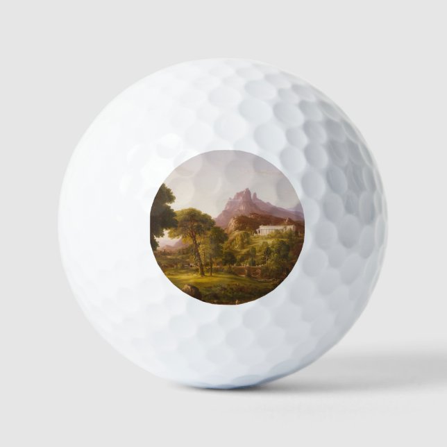 Thomas Cole  Dream of Arcadia Golf Balls (Front)