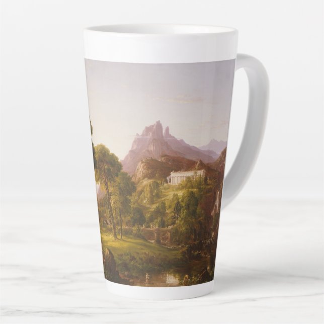 Thomas Cole  Dream of Arcadia Latte Mug (Right Angle)