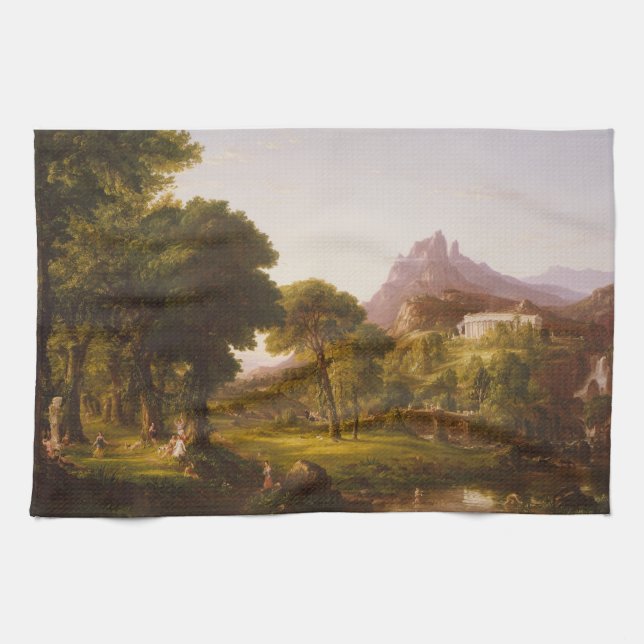 Thomas Cole  Dream of Arcadia Tea Towel (Horizontal)