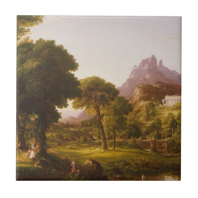 Thomas Cole  Dream of Arcadia Tile (Front)