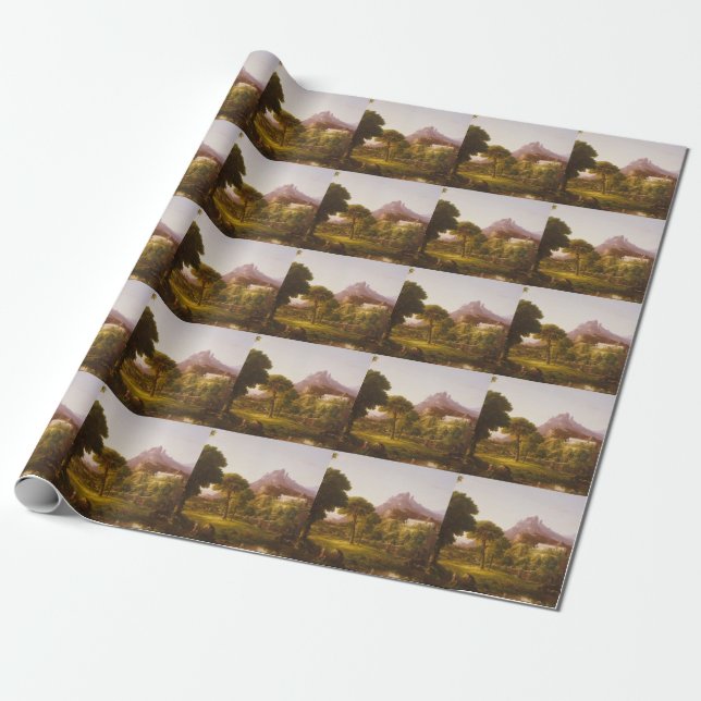 Thomas Cole  Dream of Arcadia Wrapping Paper (Unrolled)