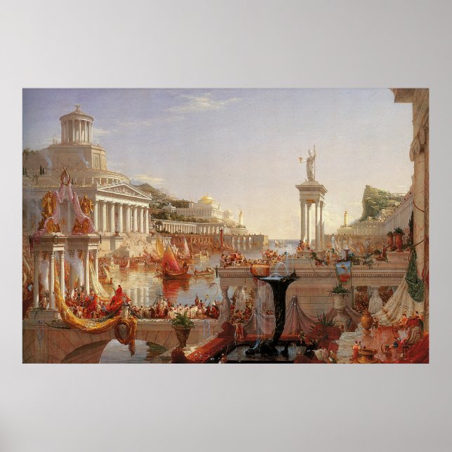 Thomas Cole The Course of Empire Consummation Poster (Front)