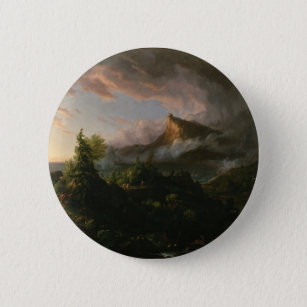 Thomas Cole The Course of Empire The Savage 6 Cm Round Badge