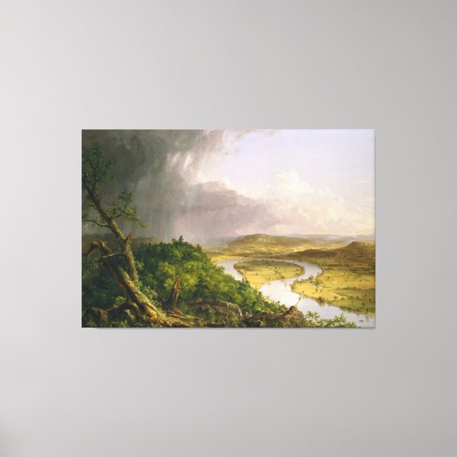 Thomas Cole The Oxbow The Connecticut River  Canvas Print (Front)
