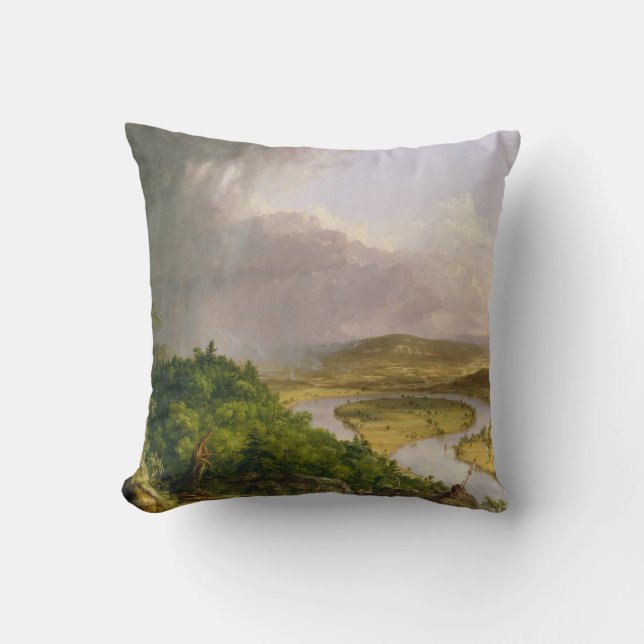 Thomas Cole The Oxbow The Connecticut River  Cushion (Front)