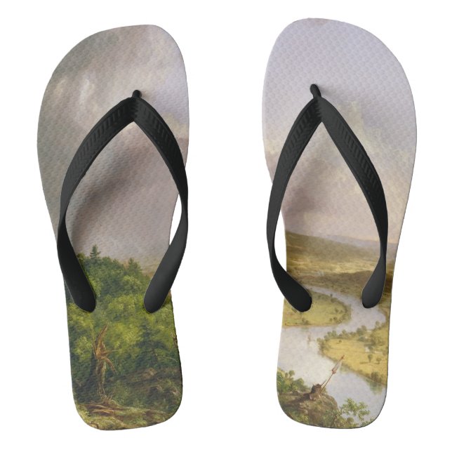Thomas Cole The Oxbow The Connecticut River  Flip Flops (Footbed)