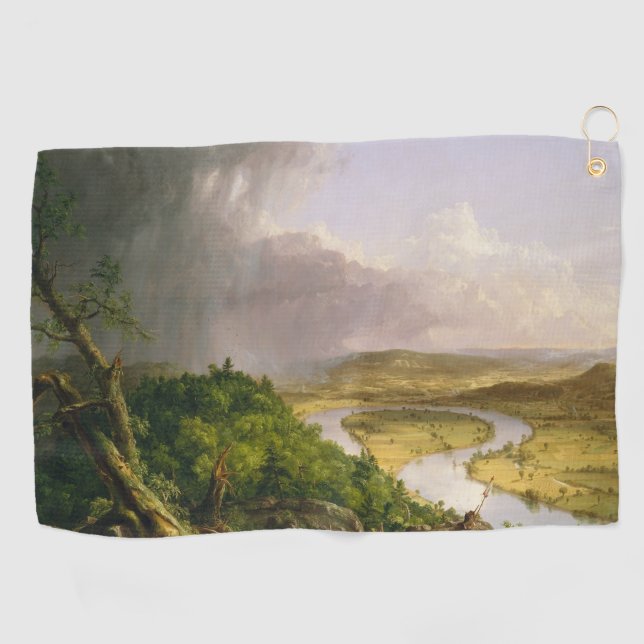 Thomas Cole The Oxbow The Connecticut River  Golf Towel (Horizontal)