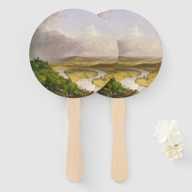 Thomas Cole The Oxbow The Connecticut River  Hand Fan (Front and Back)