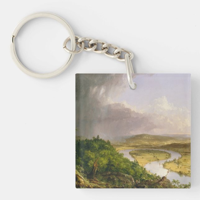 Thomas Cole The Oxbow The Connecticut River  Key Ring (Front)