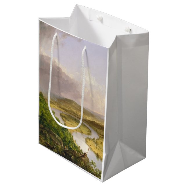 Thomas Cole The Oxbow The Connecticut River  Medium Gift Bag (Front Angled)