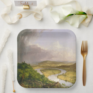 Thomas Cole The Oxbow The Connecticut River Paper Plate