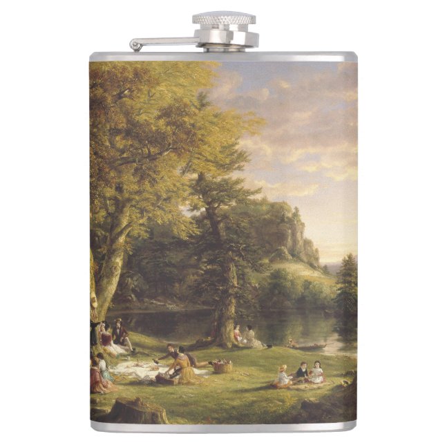Thomas Cole The Pic-Nic Hip Flask (Front)